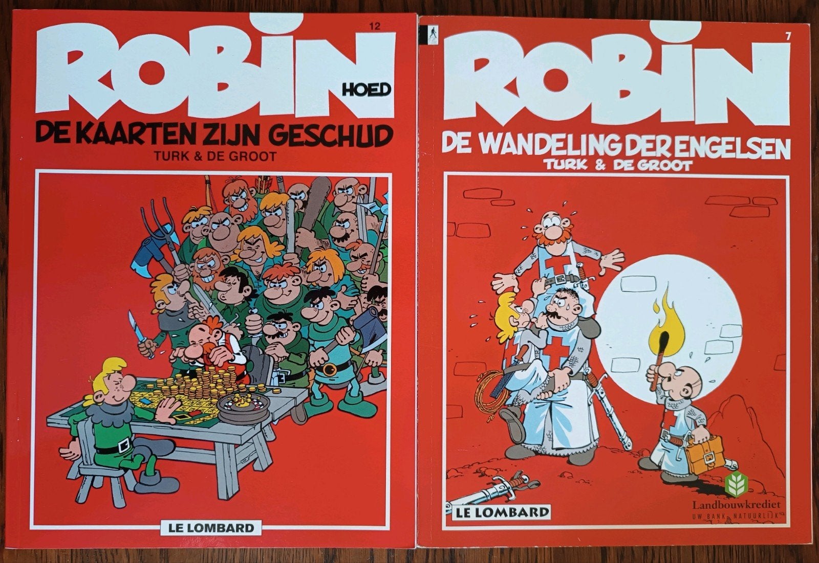 Robin Hoed door Turk & de Groot - Nrs. 7 en 12 (Le Lombard), Ophalen of Verzenden, Zo goed als nieuw, Turk & De Groot, Meerdere stripboeken