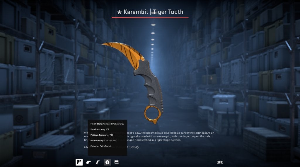 CSGO multiple knifes and skins for sale 10% of steam market, 1 speler, Verzenden, Zo goed als nieuw