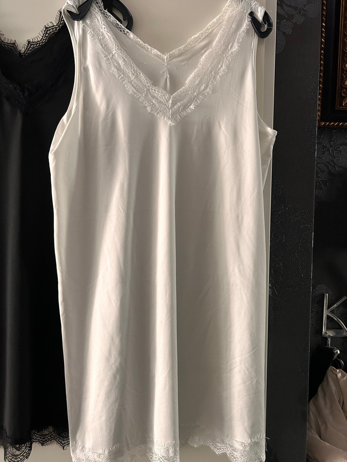Norah Witte onderjurk met kant 46, Ophalen of Verzenden, Wit, Nachtkleding