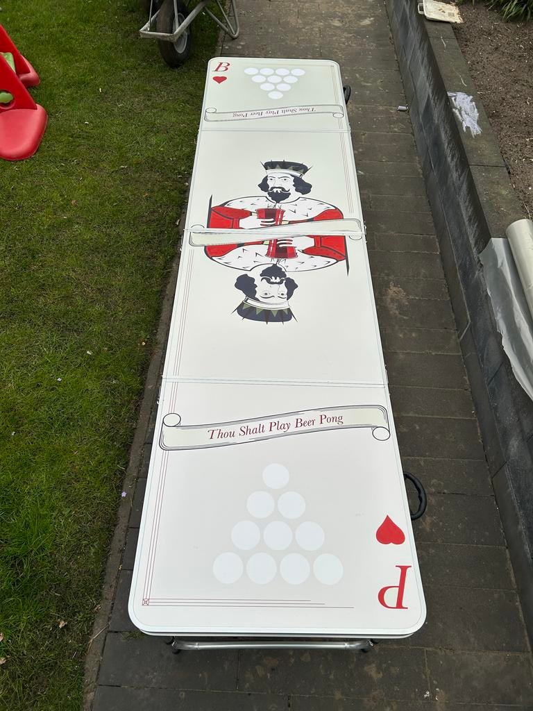 Opvouwbare Bierpong Tafel - Perfect voor Feestjes!, Drie of vier spelers, Ophalen of Verzenden, Gebruikt