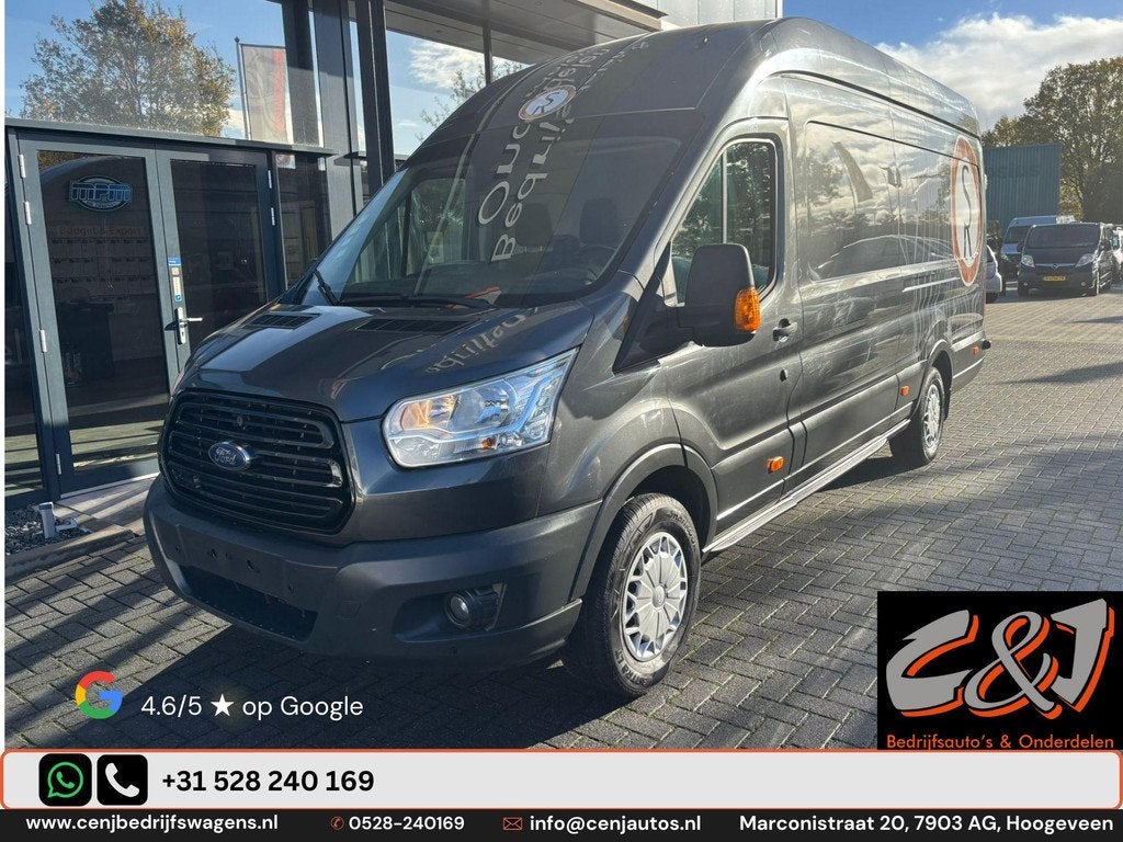 Ford Transit 350L 2.2 TD 114/155 RWD Trend airco cruise L3H2, Auto diversen, Schadeauto's, Overige carrosserieën, Ford, Zilver of Grijs