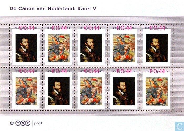 Postzegels Canon van Nederland: Karel V, Ophalen of Verzenden, Na 1940, Postfris