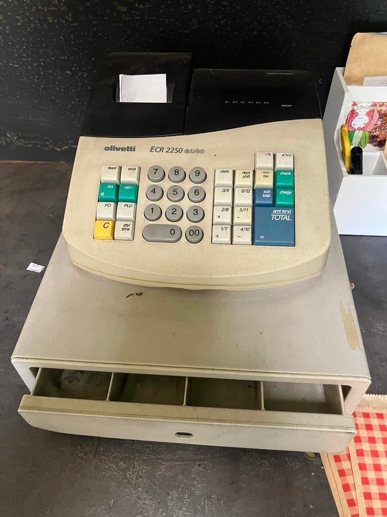 Olivetti ECR 2250 euro kassa, Ophalen, Overige typen