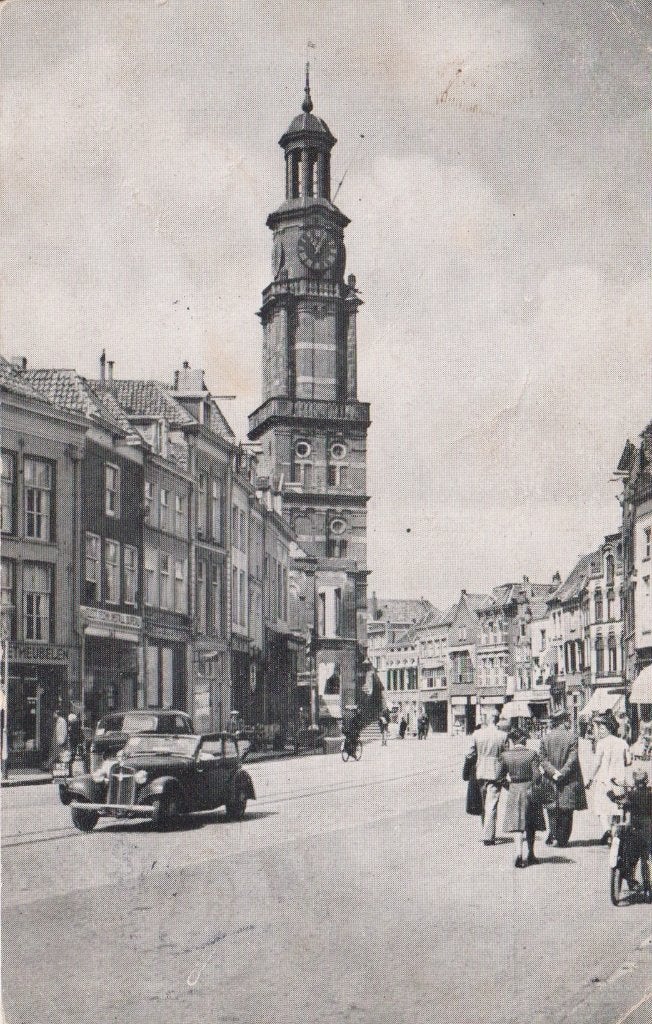 Zutphen met auto, Adler trumpf junior, Ophalen of Verzenden, 1920 tot 1940, Gelopen, Gelderland