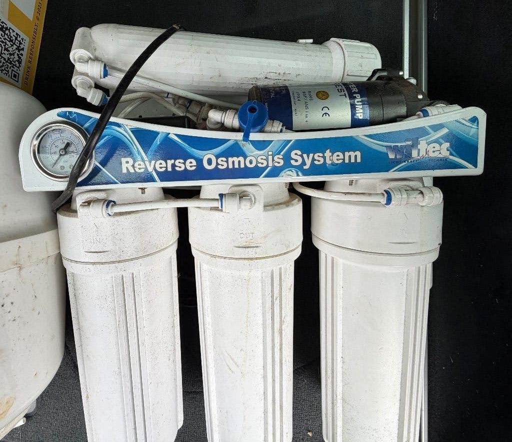 Omgekeerd osmose waterfilter met pomp, Ophalen of Verzenden, Gebruikt, Kombuis en Sanitair