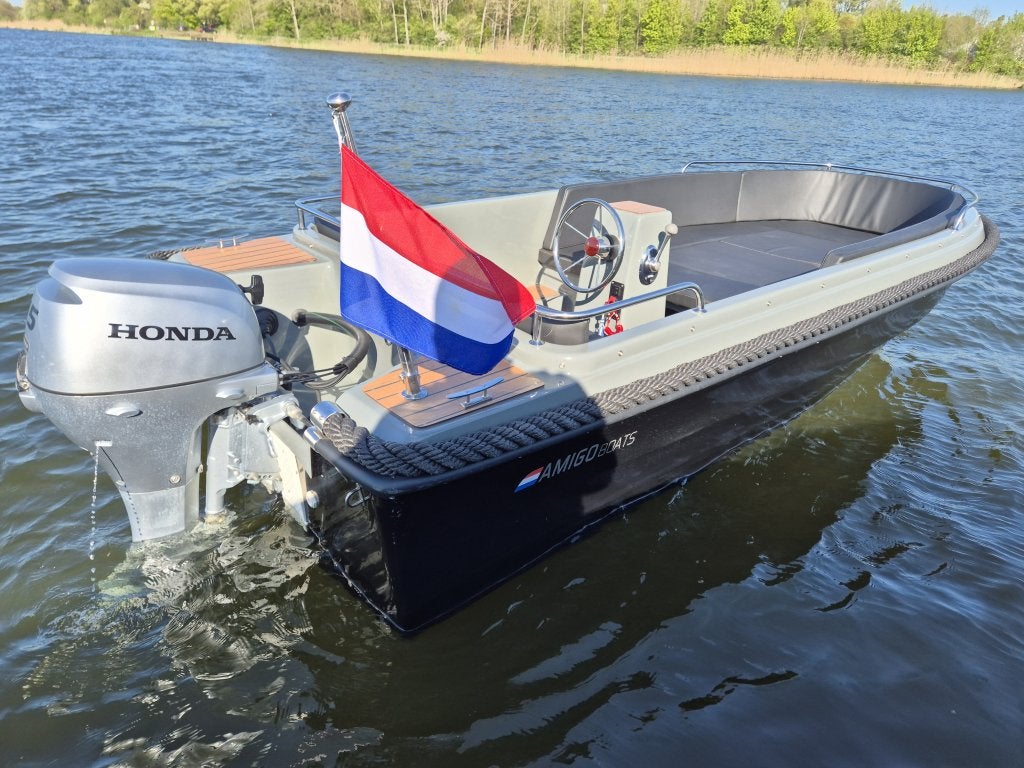 Amigo 435 comfort sloep | Honda 15PK 4 takt | vaarklaar, Watersport en Boten, Overige merken, Overige brandstoffen, Amigo, Info@botenfabriek.nl