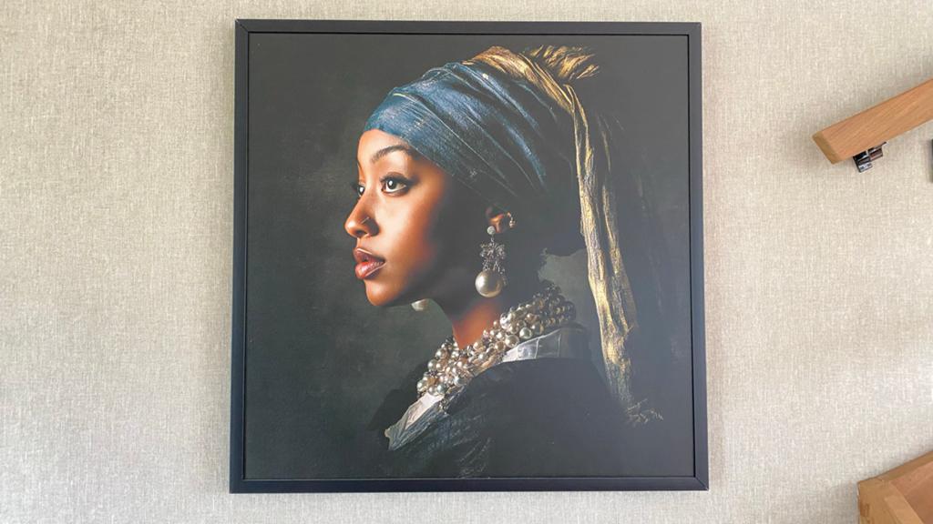 Zwart meisje met parel, Ophalen, Zo goed als nieuw, Print, Minder dan 50 cm