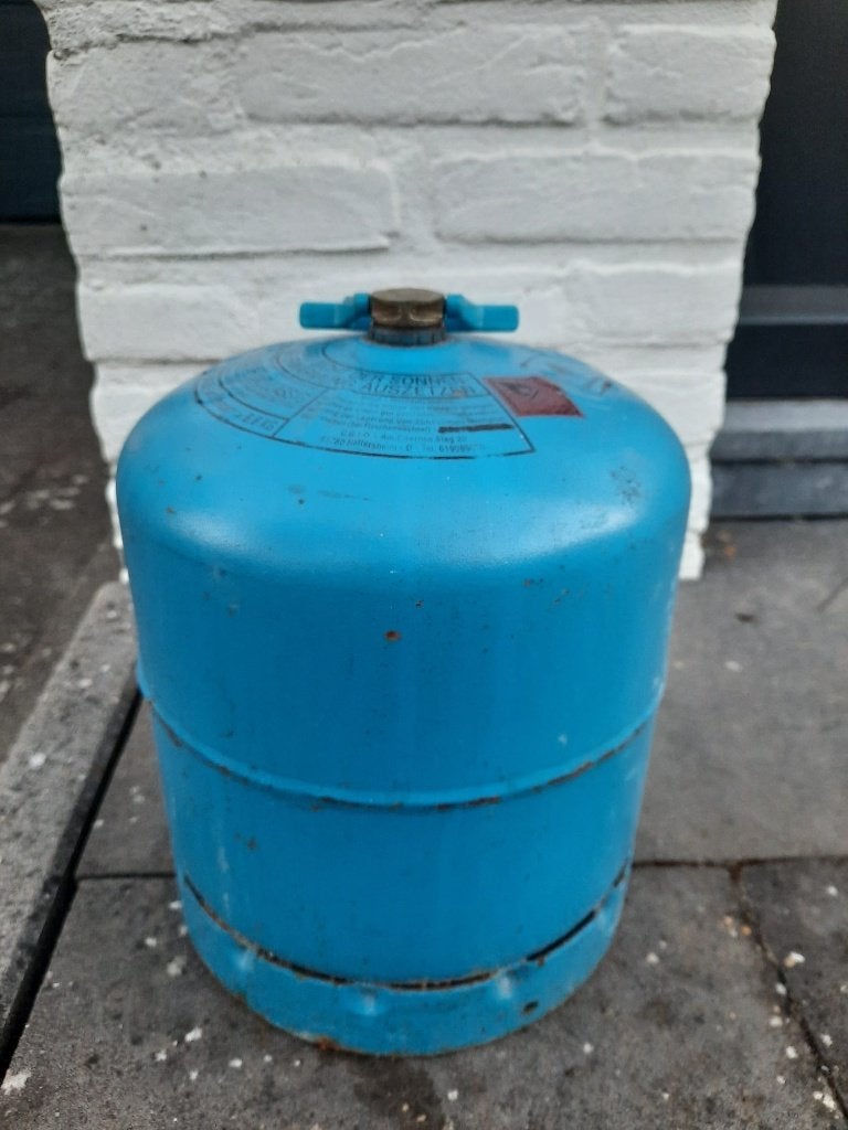 Campingaz r907 gasfles, Ophalen, Gebruikt