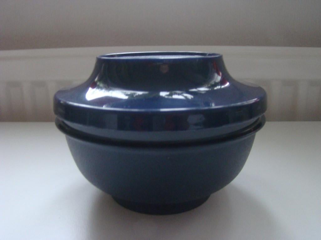 Tupperware schaaltje donker blauw, Ophalen of Verzenden, Zo goed als nieuw, Blauw, Schaal