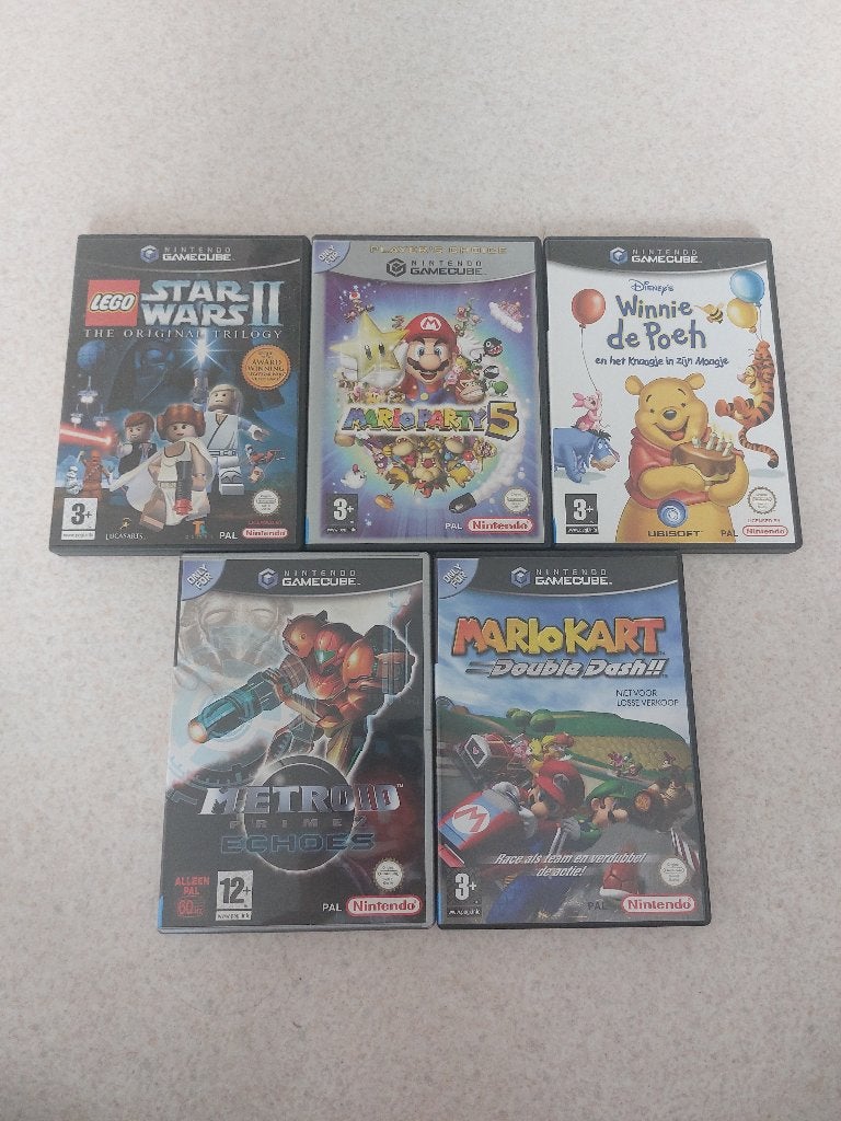 Nintendo GameCube spellen pakket: o.a. mario spellen, Avontuur en Actie, Gebruikt, Ophalen of Verzenden, 3 spelers of meer
