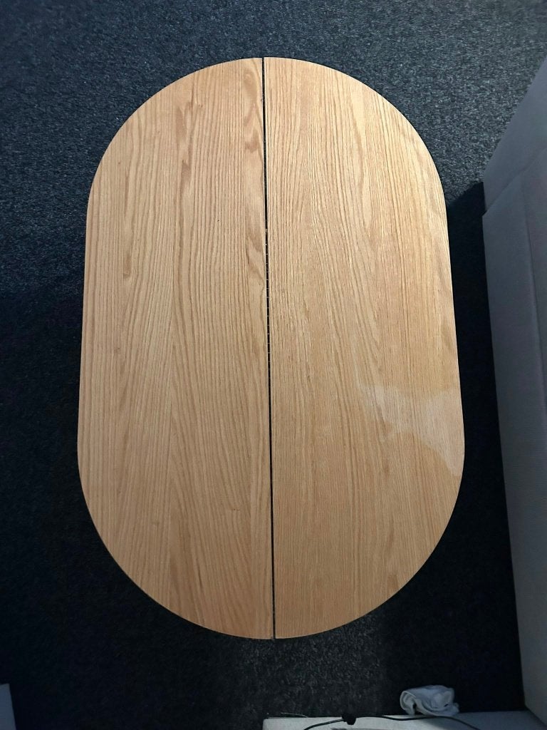 Jysk table 120x75x40, Ophalen, 100 tot 150 cm, Zo goed als nieuw, Ovaal