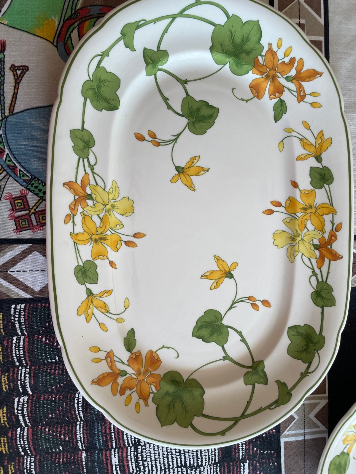 Villeroy & Boch Geranium Serveerschalen (2 stuks), Klassiek, Villeroy & Boch, Ophalen of Verzenden, Porselein