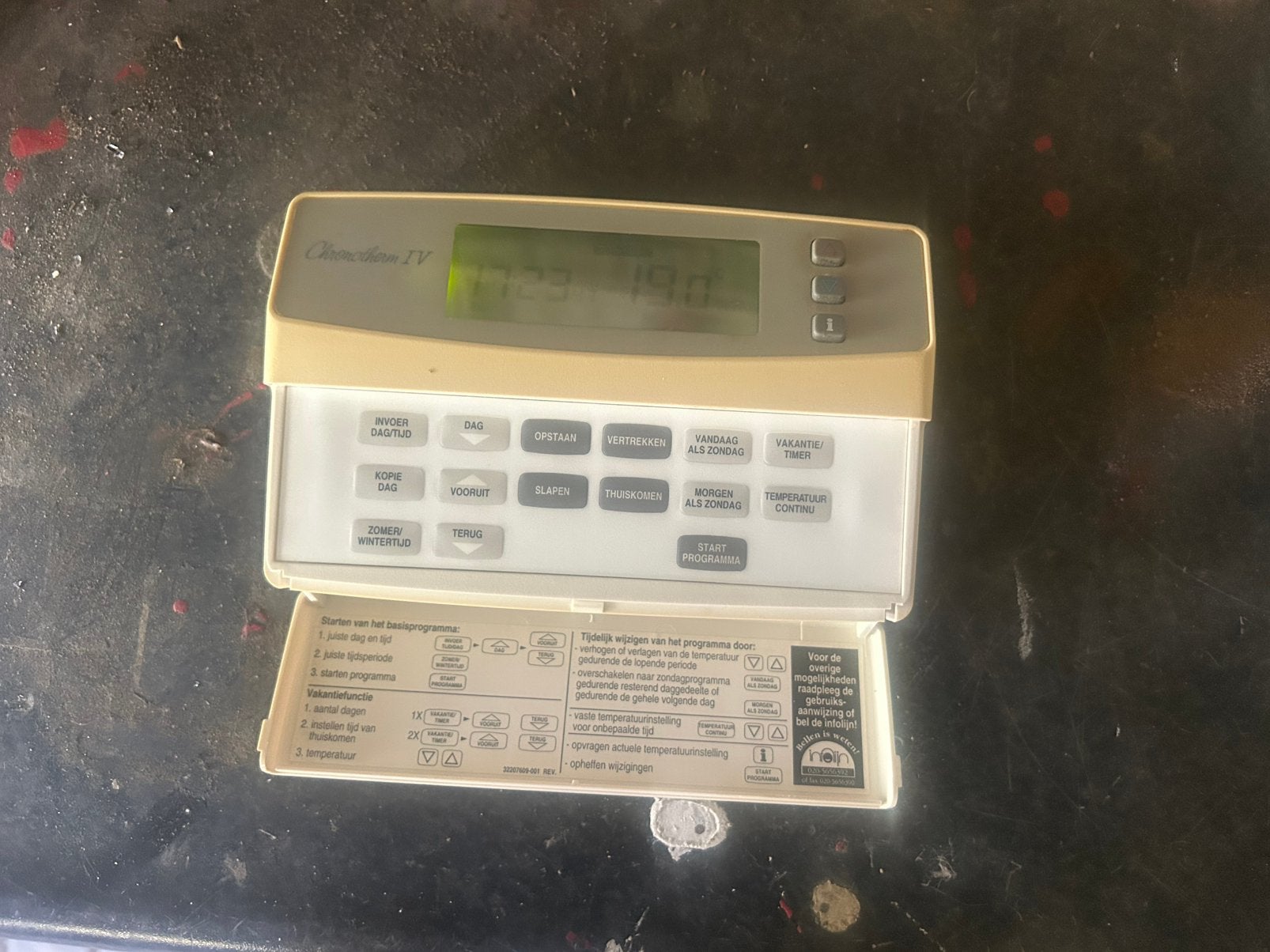 Honeywell Chronotherm 4 klokthermostaat werkend, Ophalen of Verzenden, Gebruikt