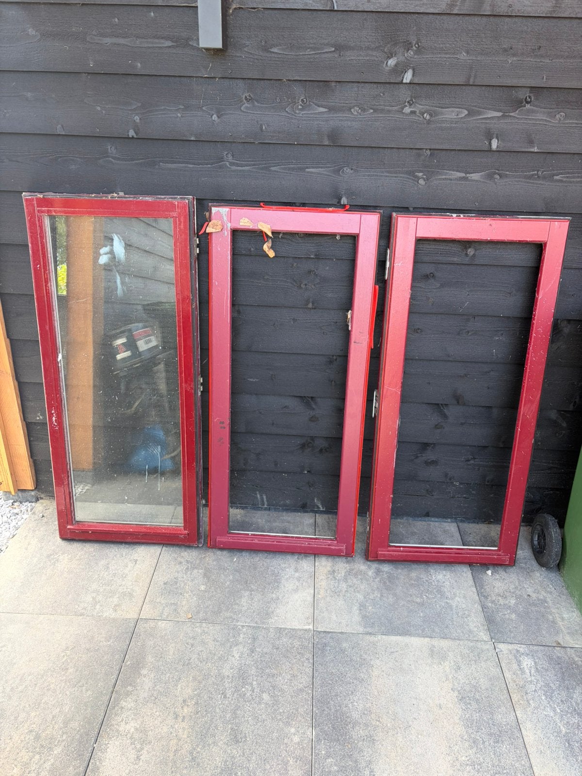 Houten Ramen gebruikt, Doe-het-zelf en Verbouw, Kozijnen en Schuifpuien, Ophalen, Gebruikt, Minder dan 75 cm, Raamkozijn