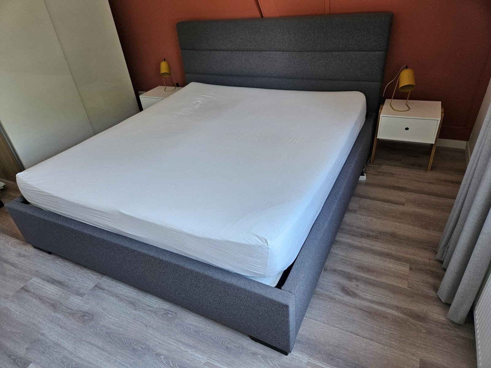 Tweepersoons bed ombouw 180x200cm (GEEN LATTENBODEMS), Ophalen, Gebruikt, Tweepersoons, 180 cm
