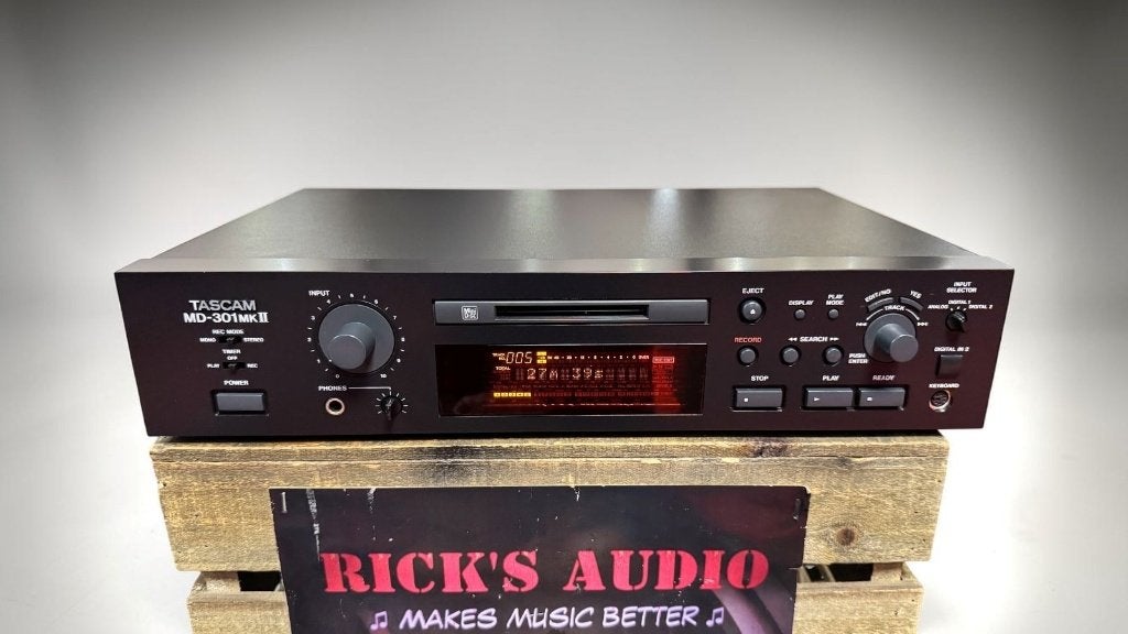 TASCAM MD-301 MKII | MD-SPELER/RECORDER | ATRAC | GARANTIE, TASCAM (TEAC CORPORATION) MODEL MD-301 MKII, Ophalen of Verzenden
