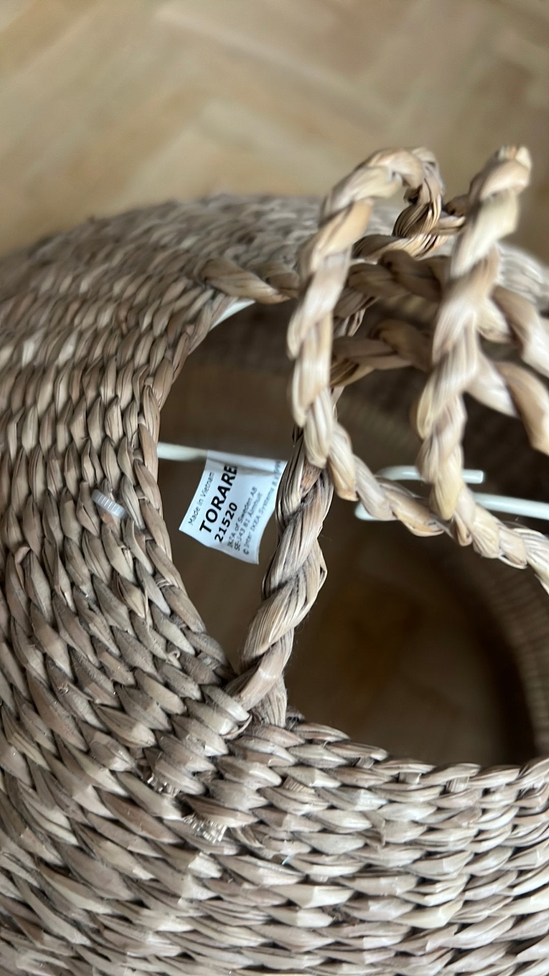 Hanglamp Ikea Torared groot zeegras, Ophalen, Zo goed als nieuw, Hanglamp