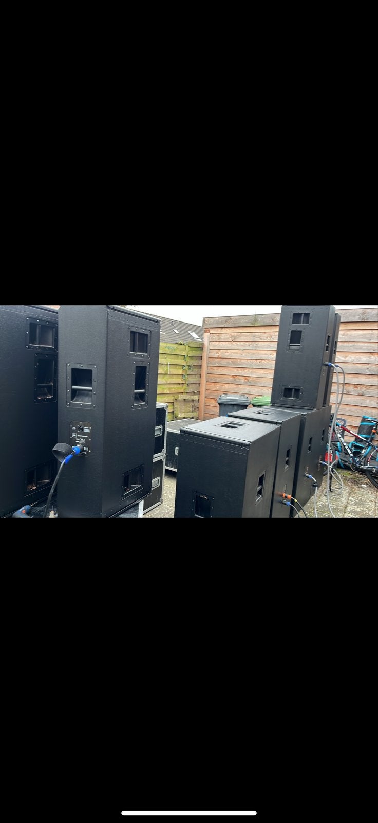 JBL Touring Geluidssysteem: 4x T771 Tops, 4x T749 Subs, Ophalen, Zo goed als nieuw, Audio
