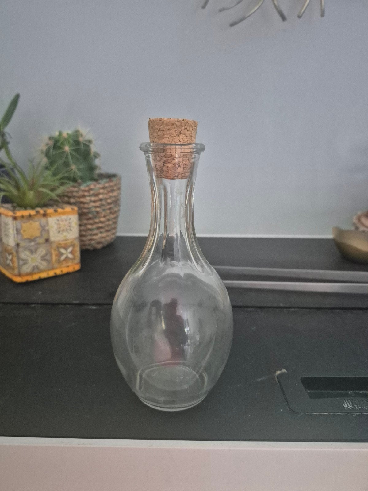 Glazen flesje met kurk - 25 cl, Ophalen of Verzenden