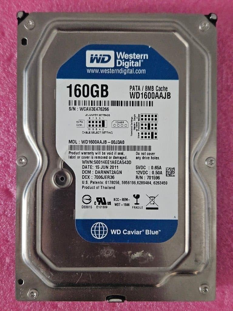 WD Blue 160GB IDE, Computers en Software, Harde schijven, Intern, Gebruikt, HDD, Desktop