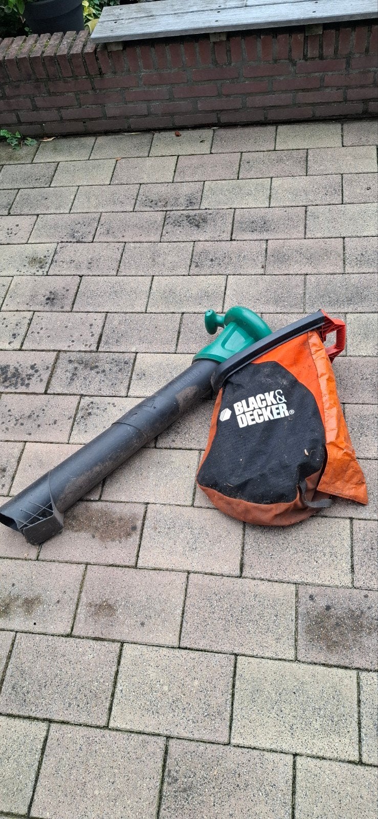Black & Decker Bladzuiger (onderdeel, zonder motor), Tuin en Terras, Gebruikt, Met opvangzak, Handgedragen, Ophalen of Verzenden