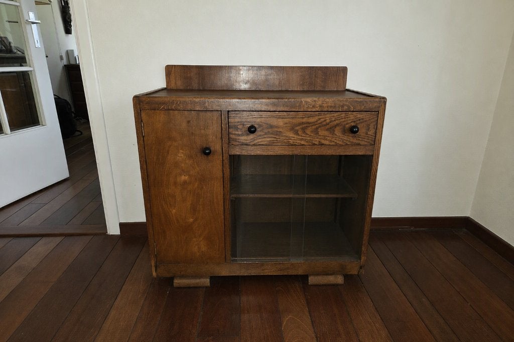 Vintage theekastje - Art Deco Stijl, Ophalen