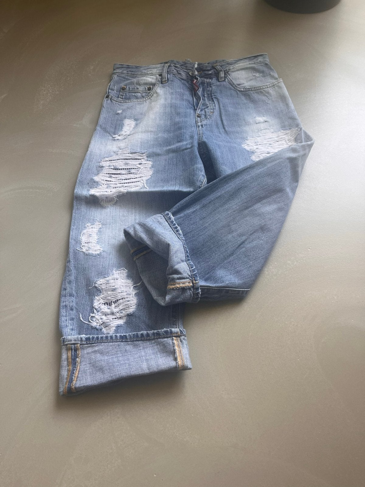 Dsquared Kawaï 3/4 jeans mt38 (s), Ophalen of Verzenden, Gedragen, Blauw, W28 - W29 (confectie 36)