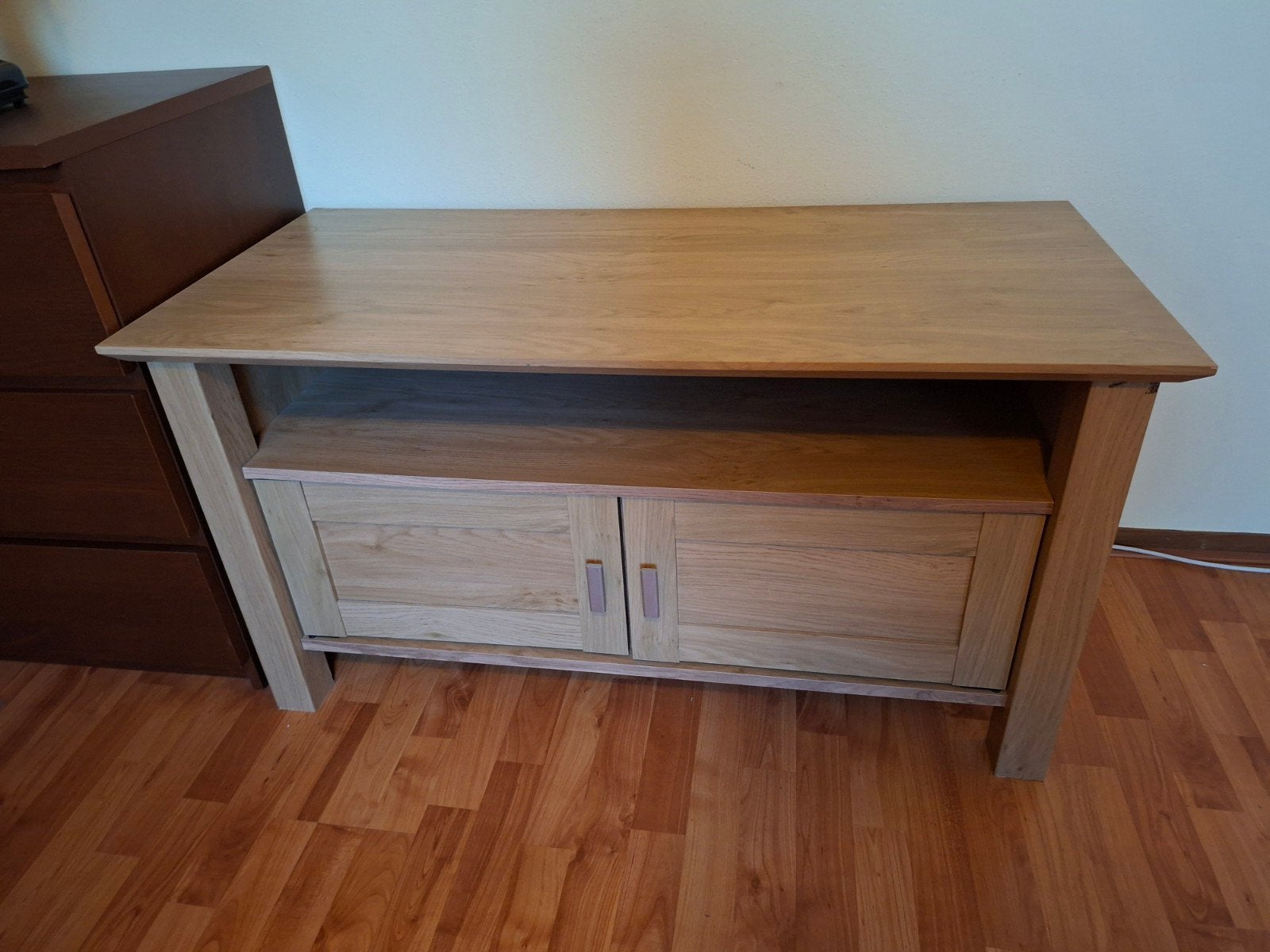 TV-meubel met opbergruimte, Ophalen, 100 tot 150 cm, Zo goed als nieuw, Modern