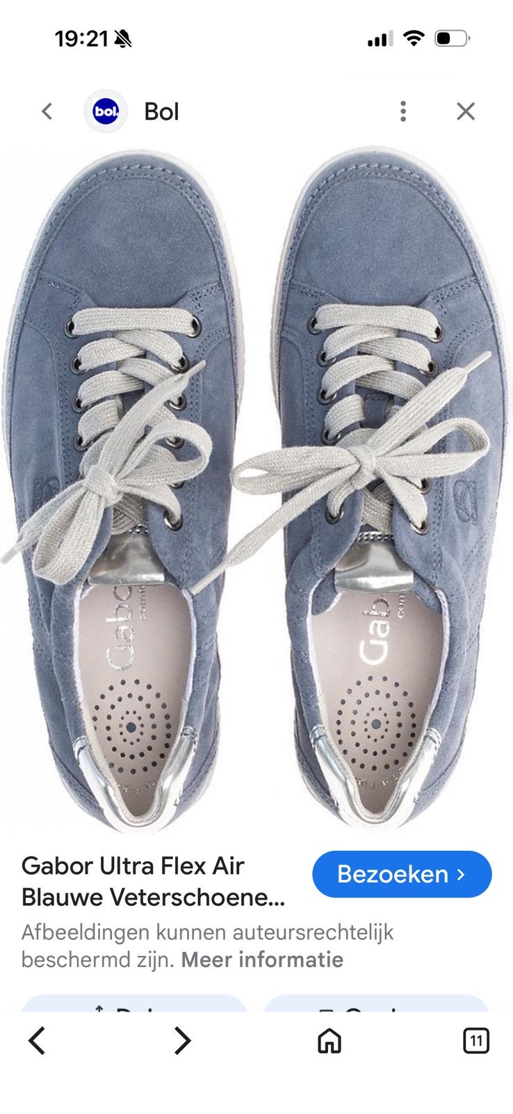Sneakers van Gabor, Blauw, Ophalen of Verzenden, Sneakers of Gympen, Gedragen
