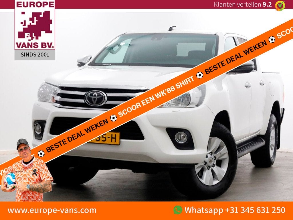 Toyota Hilux 2.4 D-4D-F 150pk E6 4WD 4x4 Automaat Double Cab, Auto's, Automaat, Gebruikt, Euro 6, 4 cilinders