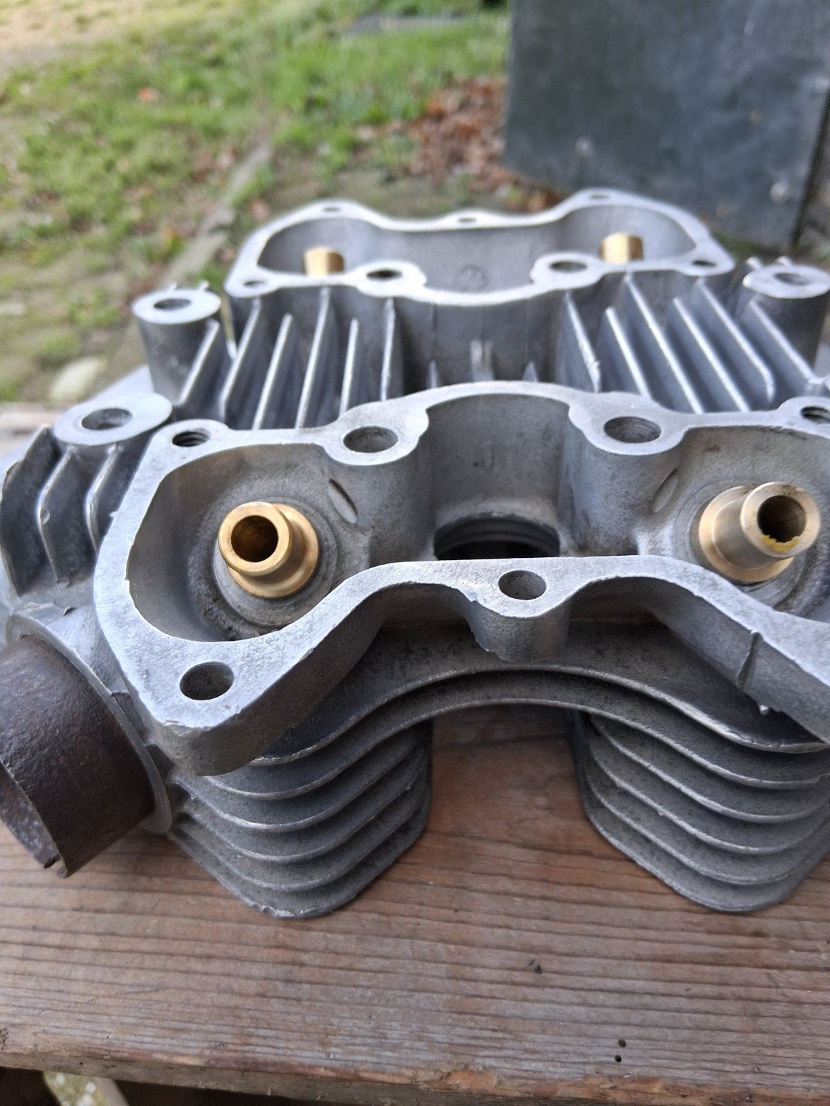 Cilinderkop Triumph tr 6 ., Motoren, Ophalen, Gereviseerd