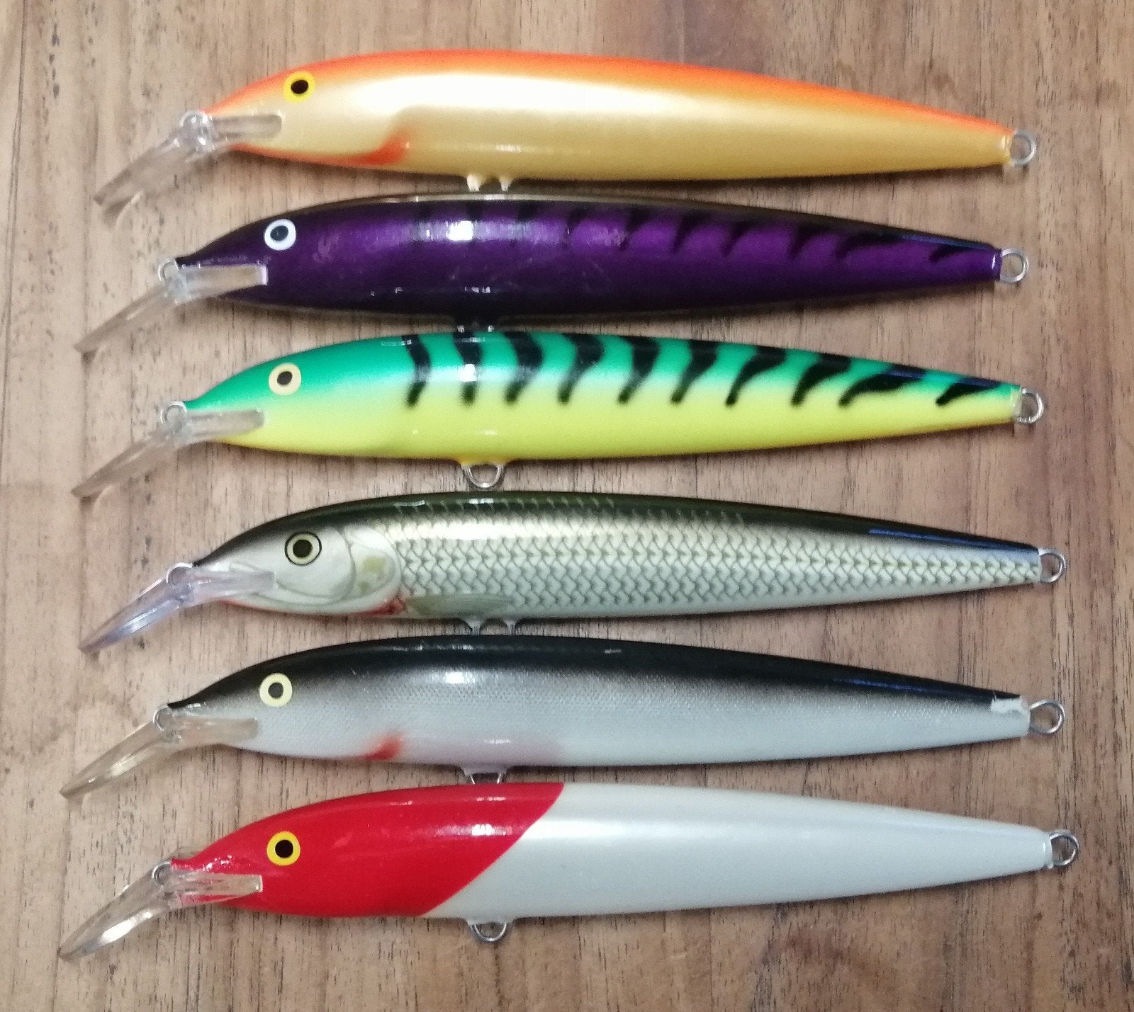 6x Rapala Magnum 18cm floating pluggen, Ophalen, Gebruikt, Overige typen