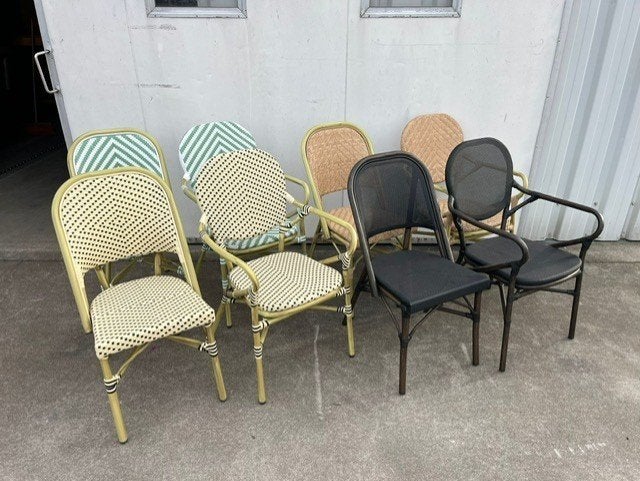 8 stuks horeca bistro terrasstoelen showroom modellen NIEUW, Huis en Inrichting, Ophalen, Overige kleuren, Nieuw, Kunststof
