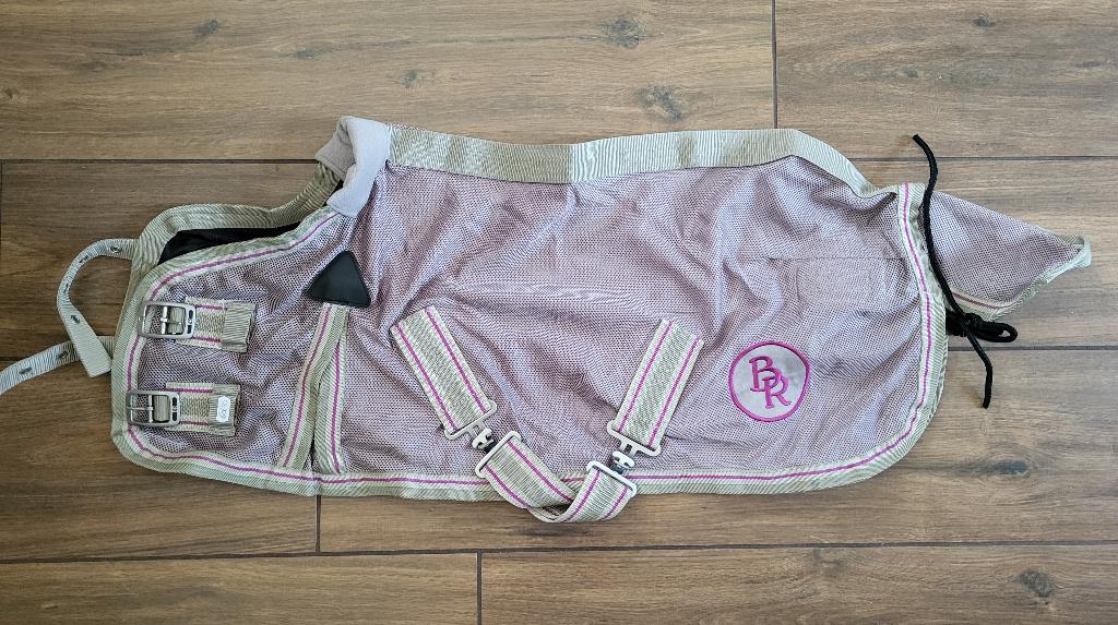 Mini (veulen) vliegendeken BR Taupe 80cm ondermaat - Nieuw, Dieren en Toebehoren, BR, Shetlander/Mini, Vliegendeken, Nieuw