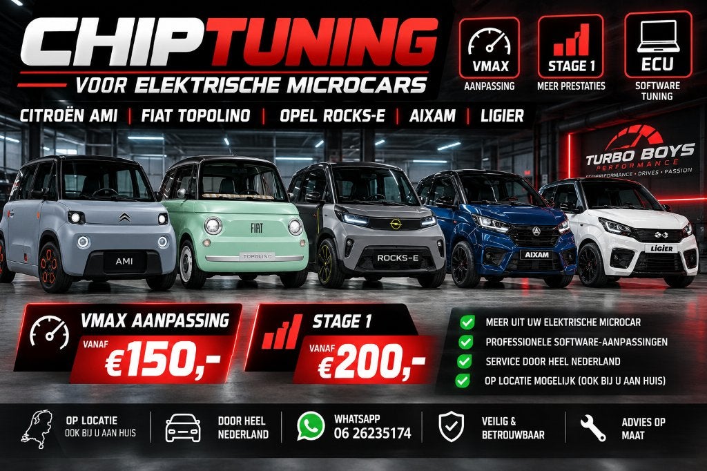 Chiptuning Vmax | Ami Topolino Rocks-e Aixam Ligier Stage 1, Ophalen of Verzenden