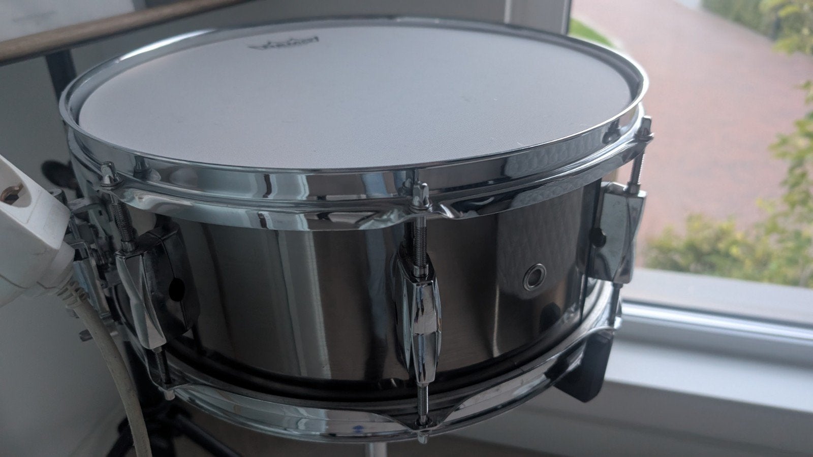 Pearl snare met Remo silent vel, Ophalen, Zo goed als nieuw, Trommel