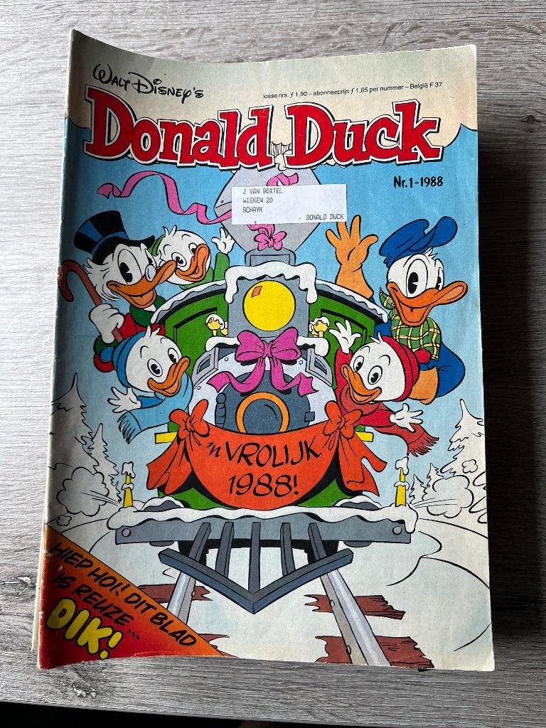 Strips Donald Duck jaargang 1988, Boeken, Gelezen, Amerika, Complete serie of reeks, Ophalen of Verzenden