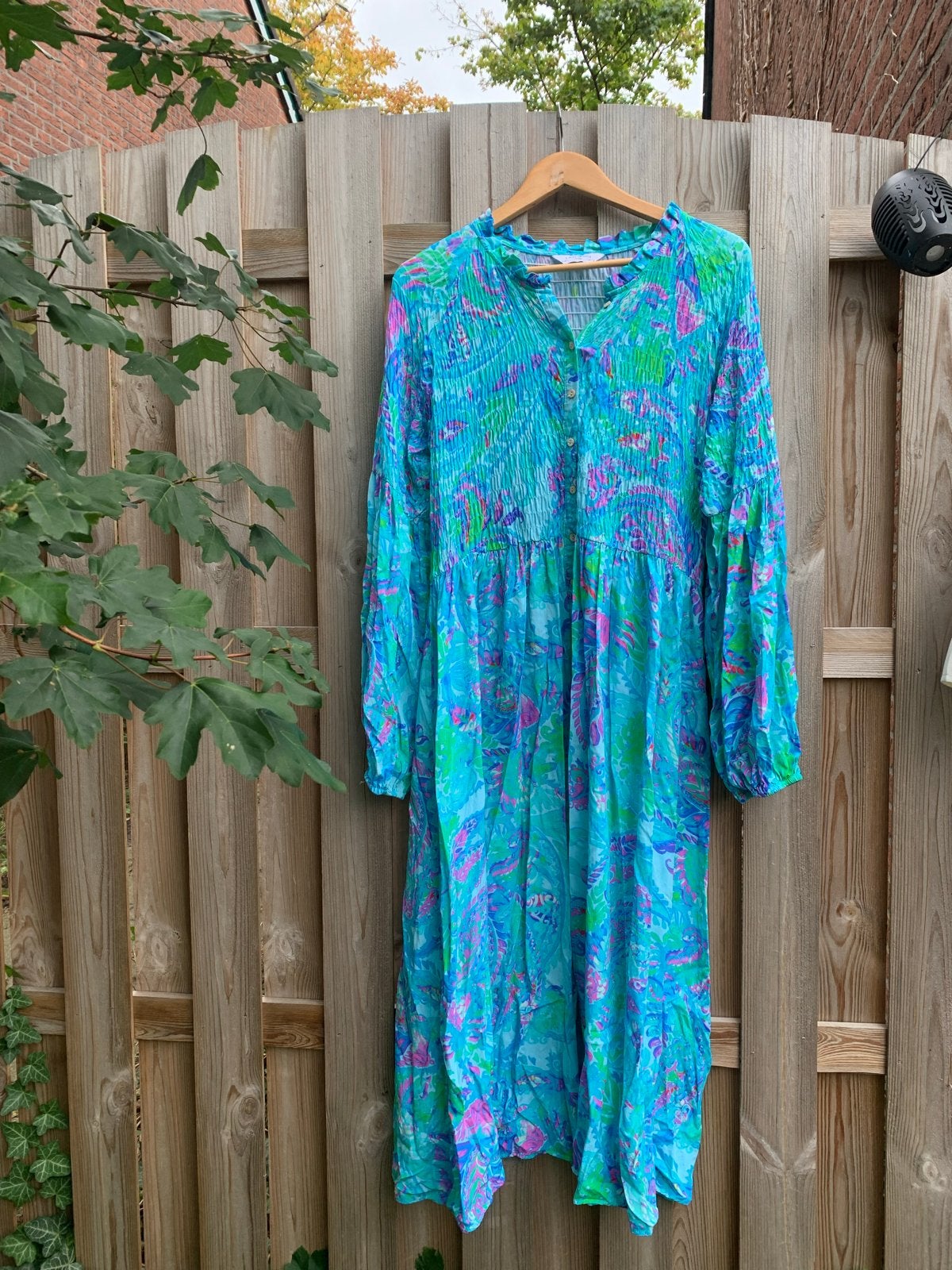 Prachtige Nieuwe Jurk met Mooie Kleuren - Maat 38/44, Kleding | Dames, Ophalen of Verzenden, Zo goed als nieuw, Maat 42/44 (L)