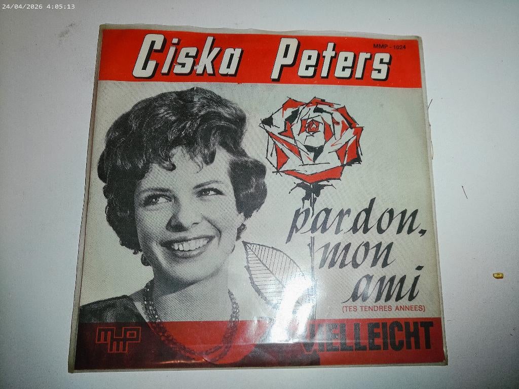 Ciska Peters - pardon mon ami / Vielleicht, Cd's en Dvd's, Gebruikt, Fotohoes, 7 inch, Single