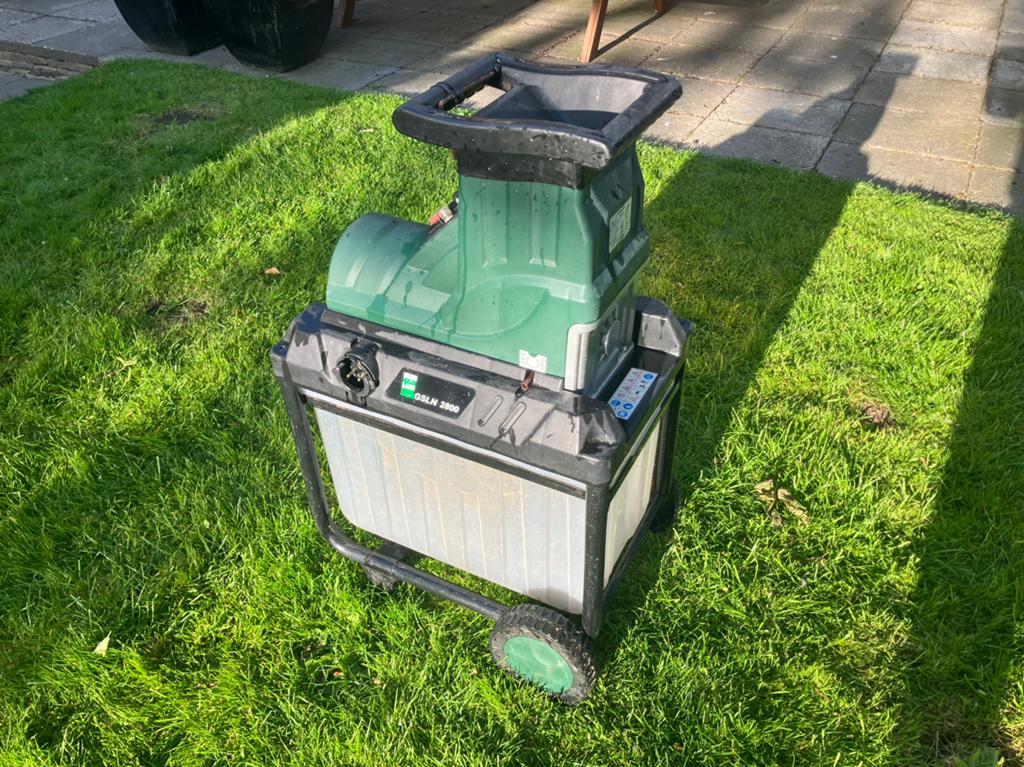 Elektrische hakselaar GSLN 2800 met opvangbak, Ophalen of Verzenden, Gebruikt, Elektrisch, Met opvangbak