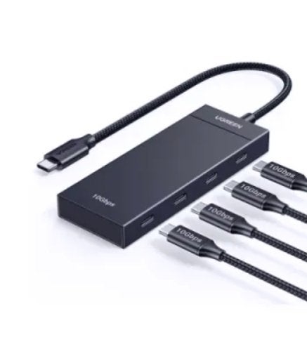 Ugreen CM806 4-Port USB 3.2 Gen 2 Hub, Computers en Software, Dockingstations, Nieuw, Ophalen of Verzenden, Laptop, UGreen