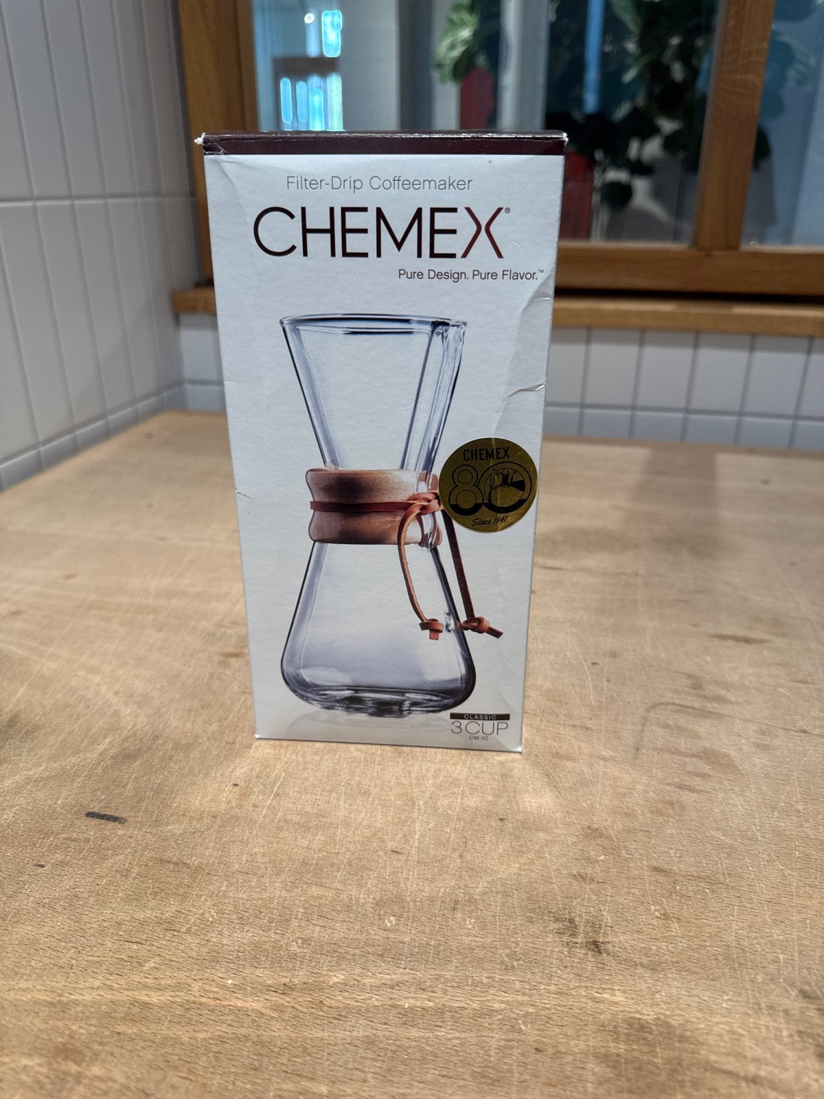 Chemex Classic Koffiezetapparaat 3 Kops - Nieuw in Doos, Overige modellen, Nieuw, Gemalen koffie, Ophalen of Verzenden