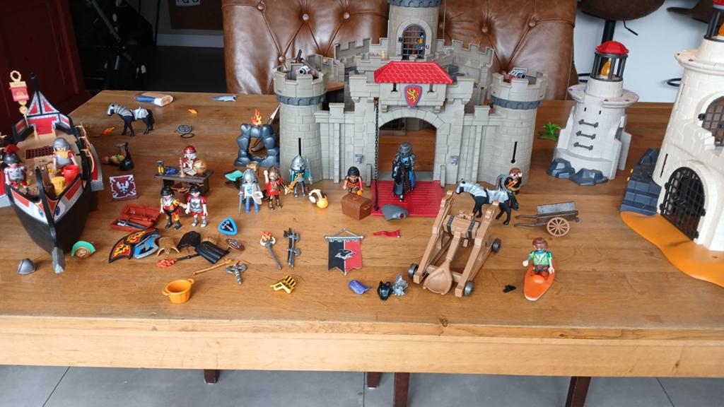 Playmobiel Ridderkasteel met heel veel aanvullingen, Kinderen en Baby's, Ophalen of Verzenden, Gebruikt, Complete set