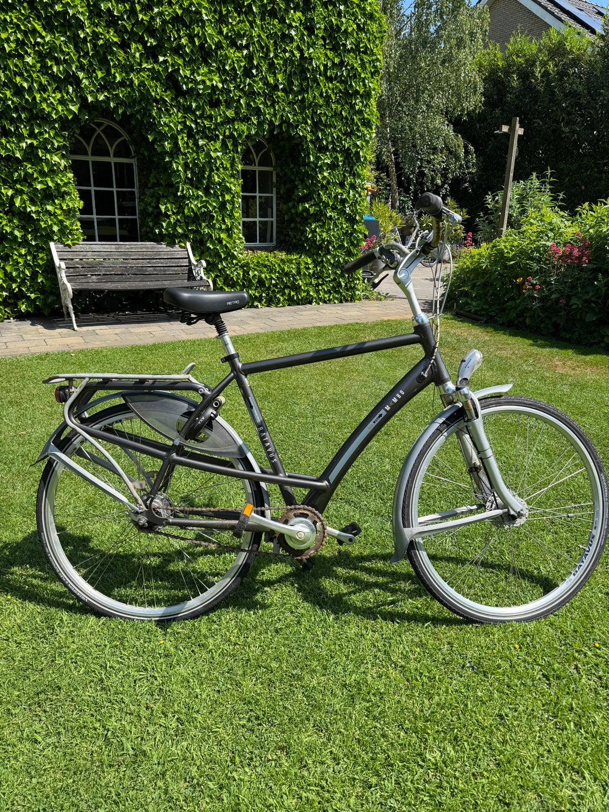 Batavus Mambo City+ herenfiets, Fietsen en Brommers, Fietsen | Dames | Damesfietsen, Ophalen, Versnellingen, Batavus, Trommelrem