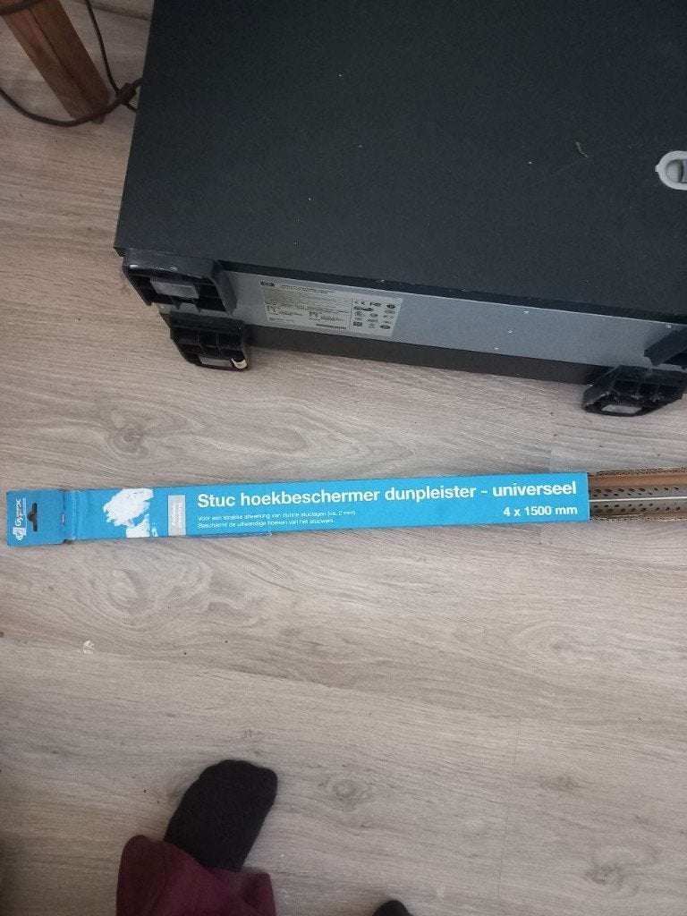 stuc hoekbeschermer profiel 1500 2 stuks voor dunplamuur, Ophalen, Overige materialen, Overige typen, Nieuw