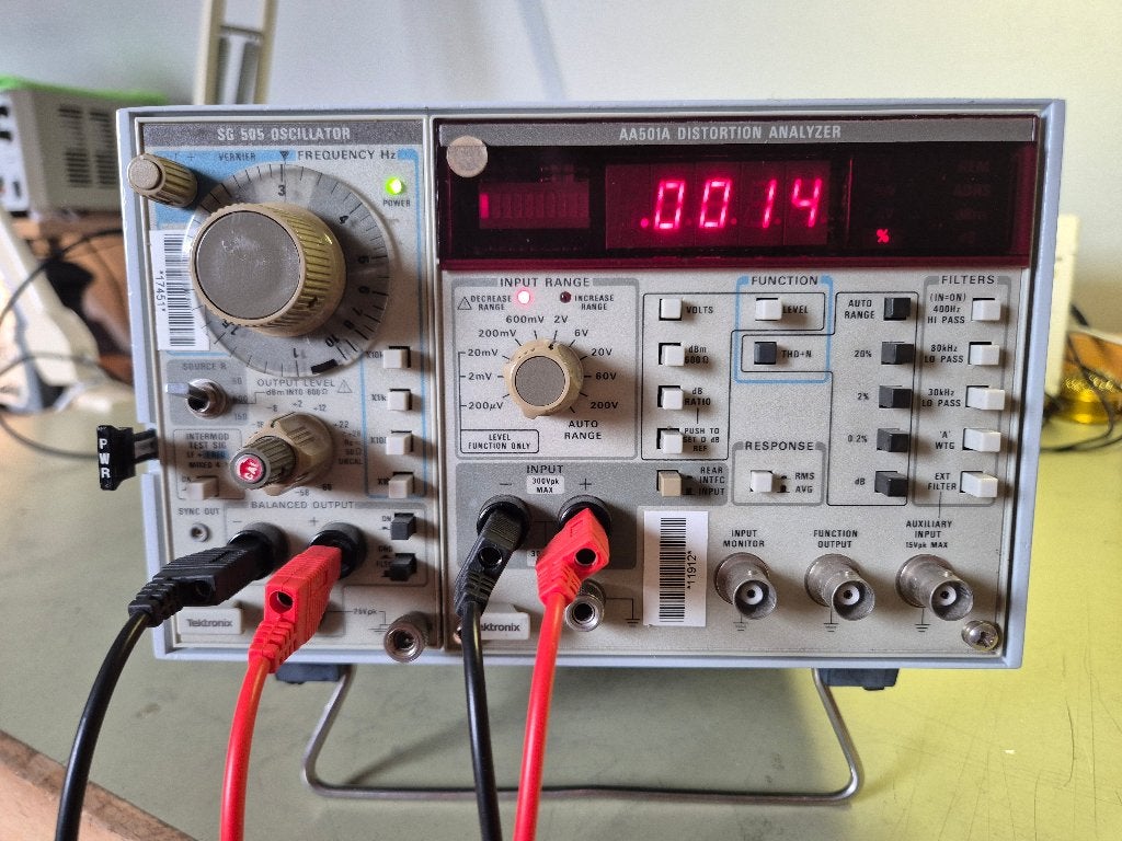Tektronix THS Analyzer plus Sinus Generator, Ophalen of Verzenden, Zo goed als nieuw, Overige meters