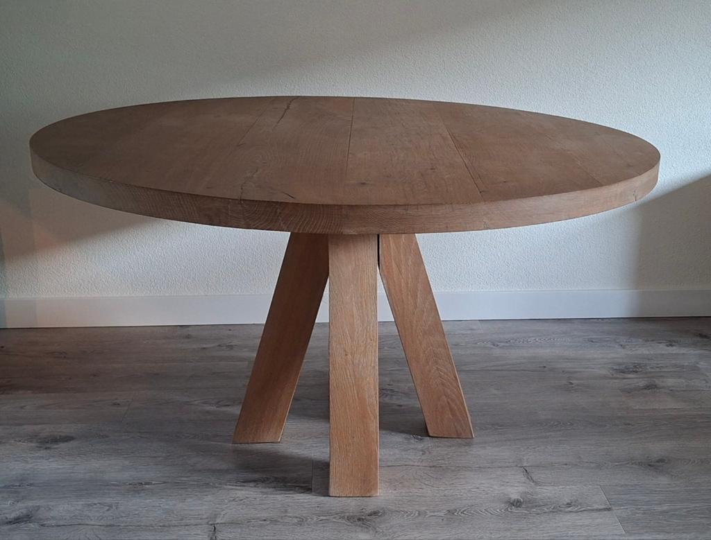 Eettafel Pucca massief Rustiek eiken 140cm - 78cm z.g.a.n., Ophalen, Eikenhout, Vijf personen of meer, Rechthoekig