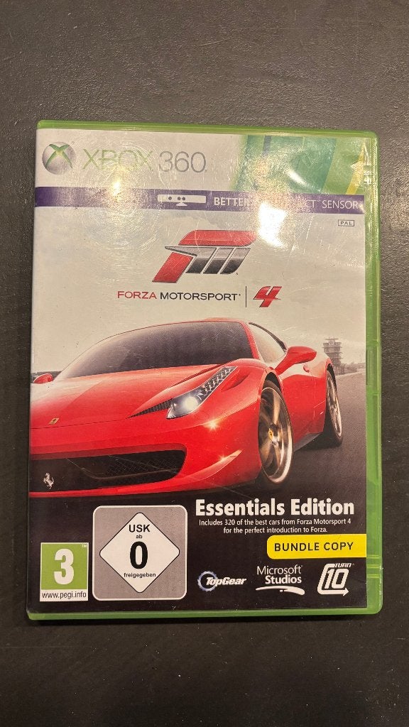 Forza Motorsport 4 - Xbox 360 Essentials Edition, Gebruikt, Racen en Vliegen, 2 spelers, Ophalen of Verzenden