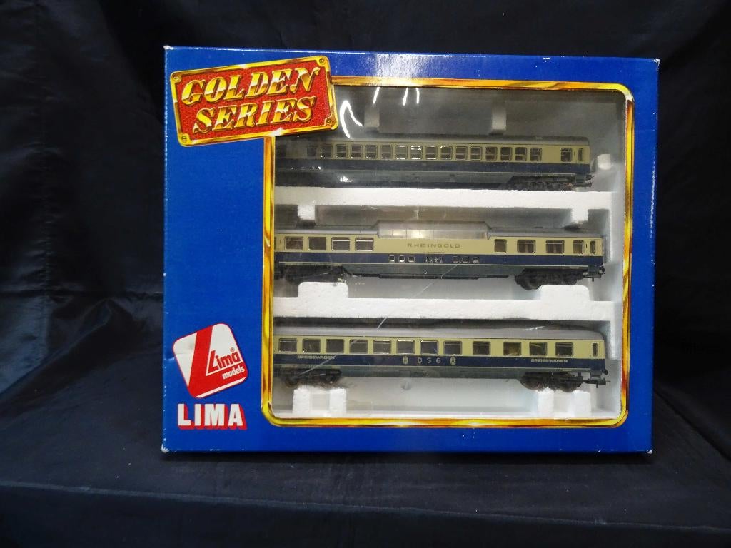 5765=Lima de RHEINGOLD rijtuigen van de D.B.    125, Wisselstroom, Treinset, Nieuw, Ophalen of Verzenden