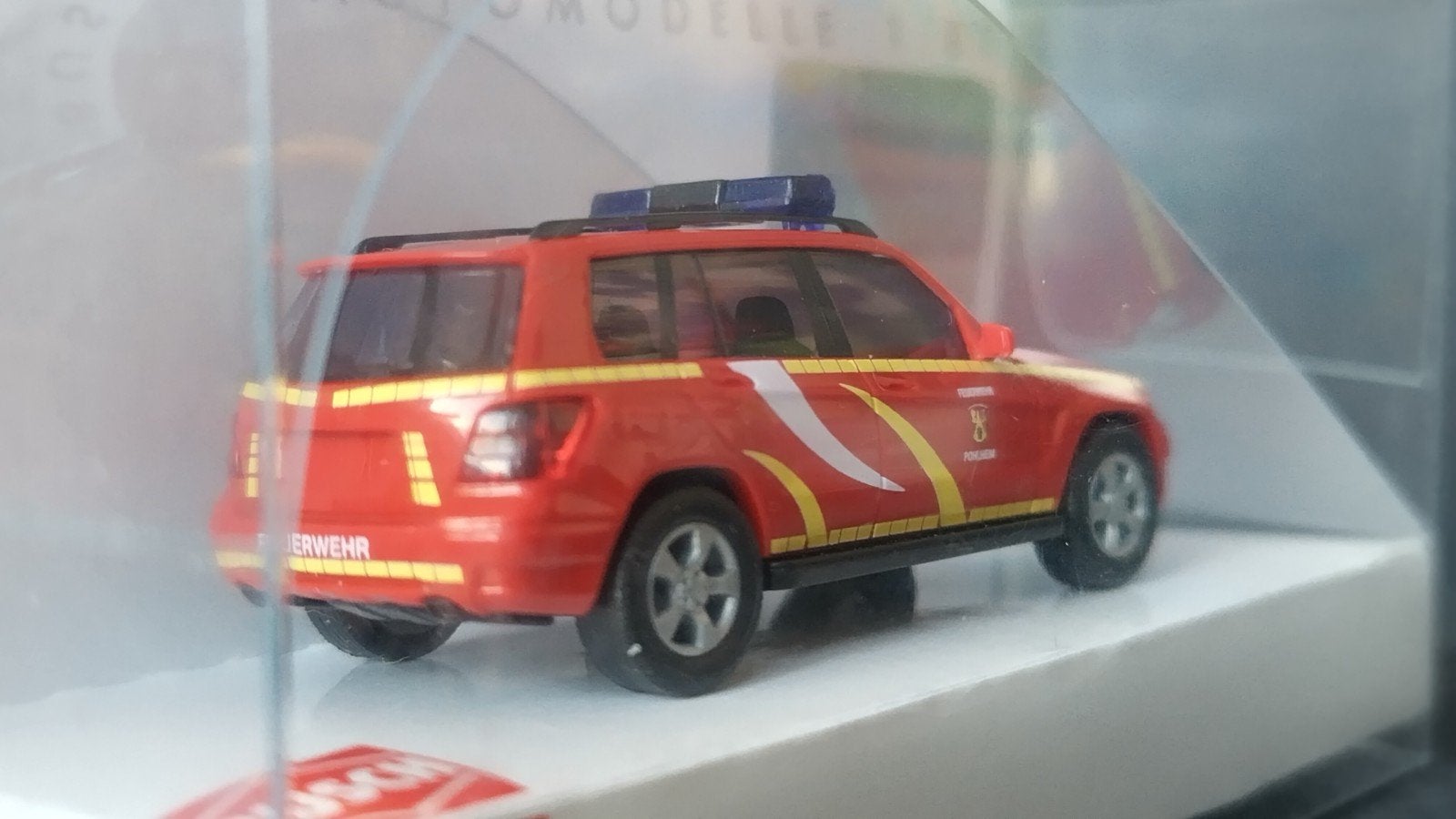 Mercedes Benz GLK Feuerwehr Póhlheim 1:87 Busch Pol, Overige merken, Auto, ., Nieuw